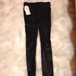 Rag and Bone leather jeans brand new with tag